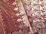 Bollywood Chocolate India Sari Saree Fancy Zari Fabric