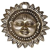 Sun Mask Brass Collectibles & Figurines Dia 3.37 inches