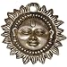 Sun Mask Brass Collectibles & Figurines Dia 3.37 inches
