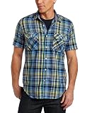 Nautica Mens Short Sleeve Madras Shirt