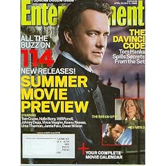 Entertainment Weekly April 28/May 5, 2006 The DaVinci Code, X-Men 3, The Break-Up (#8874/875)