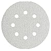 Bosch SR5W000 5-Inch Hook and Loop Sanding Disc, 8-Hole, 60/120/240 Assorted Grits, 6-Pack (White)