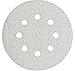 Bosch SR5W000 5-Inch Hook & Loop Sanding Disc, 8-Hole, White, 60/120/240 Assorted Grits, 6 Pack