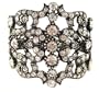 Leslie Danzis Vintage Inspired Ornate Crystal Cuff Bracelet