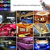 RioRand®　SMD5050高輝度　LEDテープライト　RGBテープライト5M+電源アダプター+調光器　セット　リモコン操作　コスパ高い　LEDテープ5M