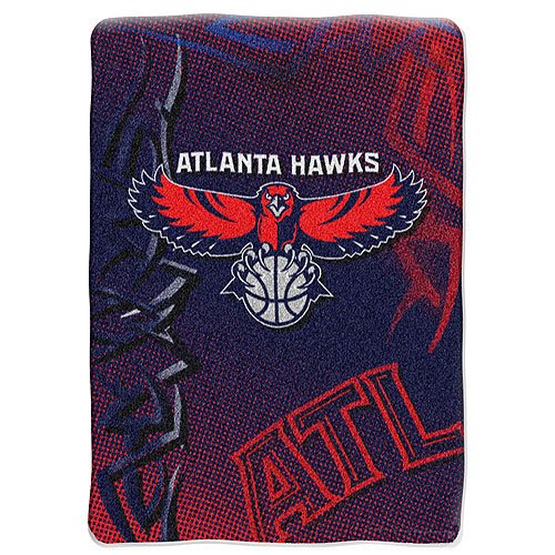 Atlanta Hawks NBA Royal Plush Raschel Blanket (800 Series) (60x80")