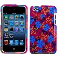 Diff�rents Designs de Coques de protection pour nouveau Ipod Touch 4� G�n�ration avec Camera convient pour 8Go 32Go 64Go (Fleur Rouge)