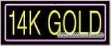 14k Gold Neon Sign