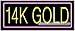 14k Gold Neon Sign