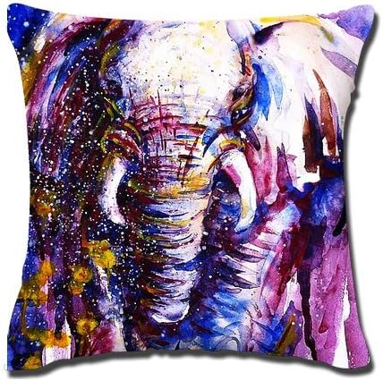 Mass Thinker Natural Cotton Pillow Covers Charaterizing the Sophisticate Elephants World