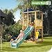Spielturm Jungle Gym HUT - Kletterturm mit Rutsche gelb