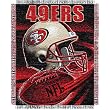 San Francisco 49ers NFL Triple Woven Jacquard Throw (Spiral Series) (48"x60")