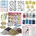 Funshowcase Resin Art Pyramid Making Supplies Pack of 36 Kits Energy Generator Symbol, Mineral Stone, Metal, Wires, Filler, LED and More