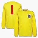 1966 England Retro L/S GK Shirt + No.1 - Yellow