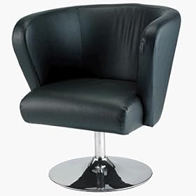 Adesso WK4033 Enterprise Faux Leather Swivel Chair - Black by Adesso