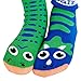 Kids Dinosaur Socks - Mismatched Friends T-Rex and Triceratops Dinos