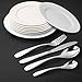 Life for Simple Flatware Set Stainless Steel Knive/Fork/Spoon/Teaspoon,Service For 1,4-Piece