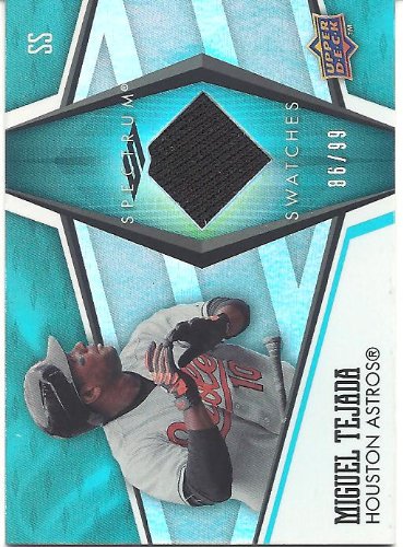 Miguel Tejada 2008 Upper Deck Spectrum Jersey Card #SS-MT 86/99 Houston Astros