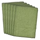 DII Kitchen Millennium Cleaning, Washing, Drying, Ultra Absorbent, Microfiber Dish Towel, 16x19" (Set of 6) - Sage
