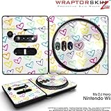 DJ Hero Skin Kearas Hearts on White fits Nintendo Wii DJ Heros (DJ HERO NOT ....