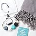 Stylish Baby Teething Necklace for Mom and Safe for Baby - BPA-Free and FDA-Approved - 'Nathan' (Teal Black) - My Baby Chews