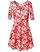Luna Flower Women's Floral Relaxed Fited Simple Cute Summer dresses