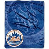 MLB New York Mets 50-Inch-by-60-Inch Raschel Plush Throw "Retro" Design