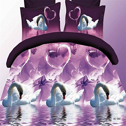 2016 boutique stamp set of four cotton sheets Swan 3D activity rose fragrance , Rose , 180*200cm