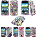 Cellularvilla (Tm) Case for Samsung Galaxy Victory 4G LTE L300 All Carriers Multi Color Diamond Hard Case Cover