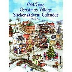 Old-Time Christmas Village Sticker Advent Calendar