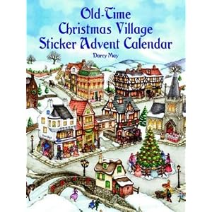 Old-Time Christmas Village Sticker Advent Calendar