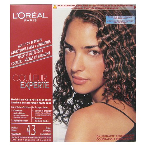  L'Oréal - Coloration Multi-Tons Éclats de Moka Châtain Doré - Couleur Experte 4.3