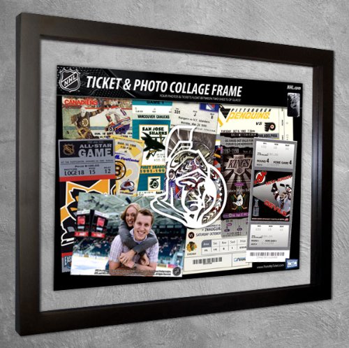 Ottawa Senators Ticket & Photo Collage Frame (w Logo)