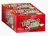 Trident Sugar Free Gums Splash Strawberry Lemon Flavor - 9 Stiks, 10 Count