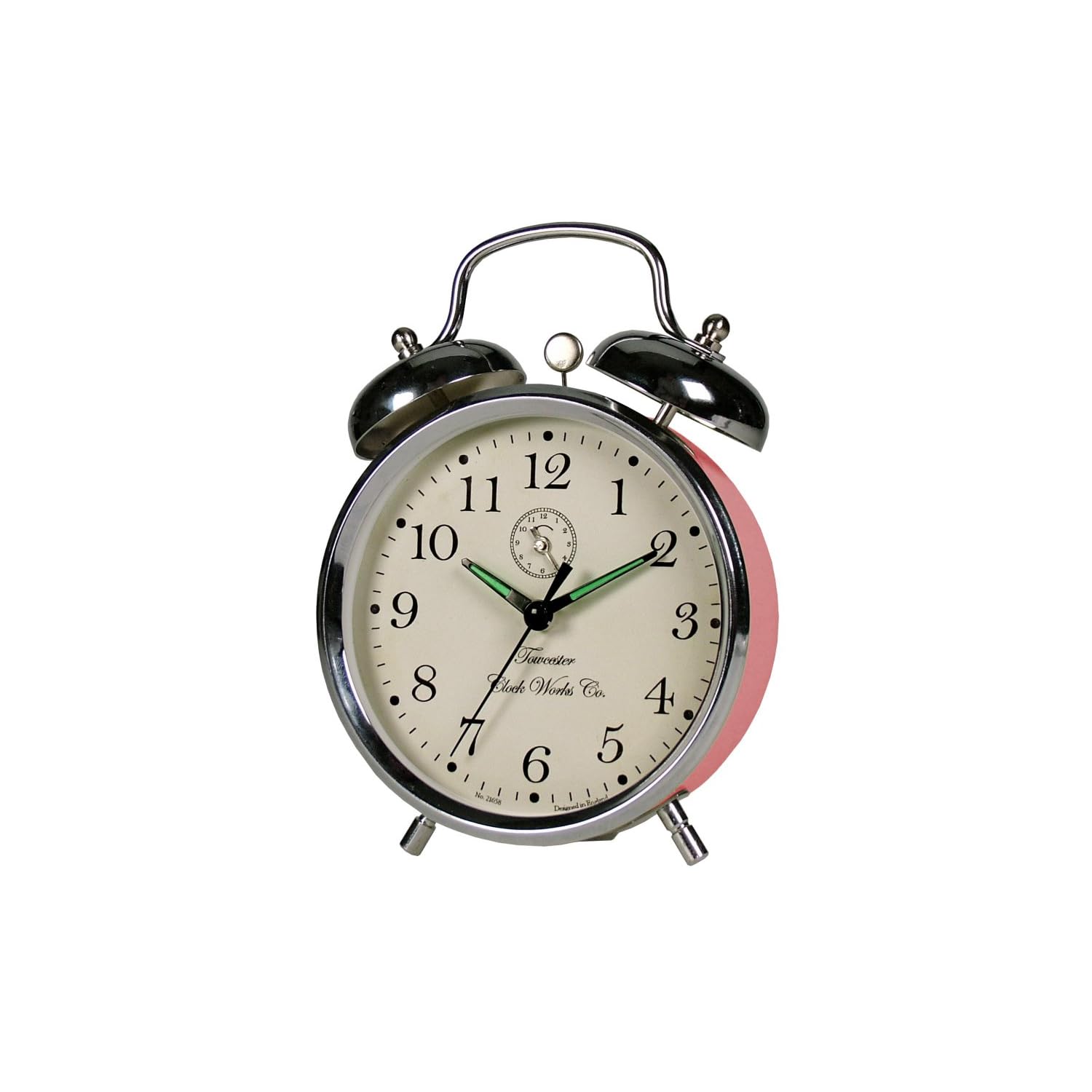 Acctim 13810 Keighley Retro Wind Up Mechanical Metal case Alarm Clock