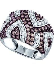 1.59ctw Brown Diamond Fashion Band 10K White Gold