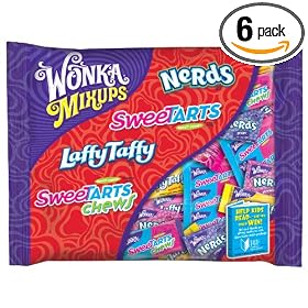 Wonka Mix-Ups Assorted Candy, 18.7-Ounce Bags (Pack of 6)