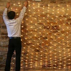 Giant Connectable Net Light 3m x 2m White Cable