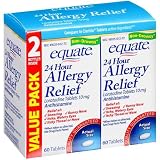 Equate - Allergy Relief, Loratadine 10 mg, 120 Tablets (Compare to Claritin)