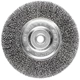 Ansen Tools AN 305 6-Inch Wire Bench Wheel Fine Crimped with 1/2-Inch Arbor