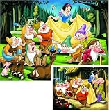 Schneewittchen bei den Zwergen, 2 x 20 Teile Puzzle - 