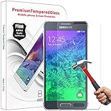 PThink&reg; 0.3mm Ultra-thin Tempered Glass Screen Protector for Samsung Galaxy Alpha with 9H Hardness/Anti-scratch/Fingerprint resistant (Samsung Galaxy Alpha)