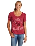 NFL Women's Arizona Cardinals Heather Vintage Thermal Sleeve Athletic Tee