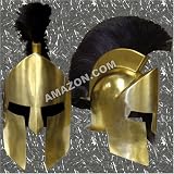 300 Spartan Helmet With Plume Metal Full Sized With Padded Lining Can Be Worn