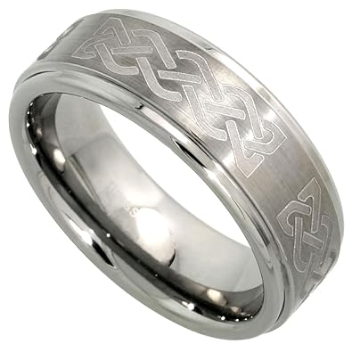 recessed knot wedding ring