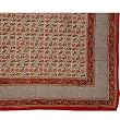 Linen Bed Sheet Cotton Block Print Queen Size (bshtd617)