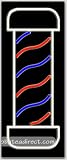Barber logo (vertical) Neon Sign