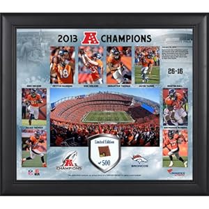 Denver Broncos 2013 AFC Champions Framed 15'' x 17'' Collage-Limited Edition of 500 - Memories - Mounted Memories Certified