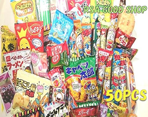 Japan Dagashi Foods 50pcs Sets Japanese Populuar Candy Okashi Snack Chocolete