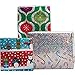 JAM Paper® - Assorted Sparkling Christmas Design Wrapping Paper Roll Bundle - 3 rolls per pack / each 25 sq. ft